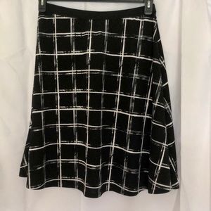 NWT Black and White Skater Skirt